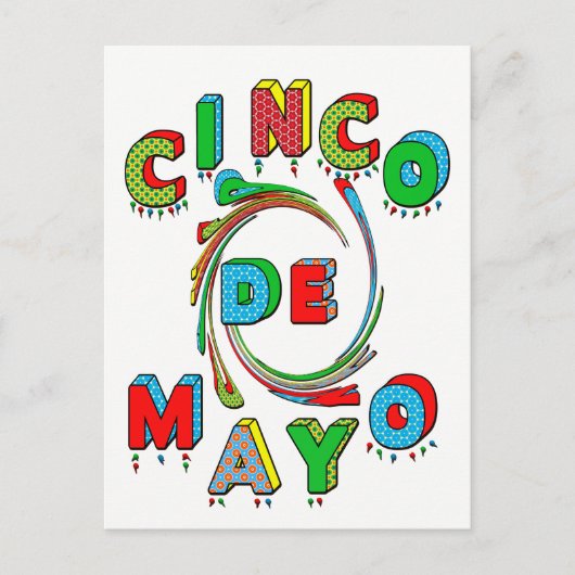 De Uitnodiging van de Fiesta van Cinco DE Mayo - (Voorkant)