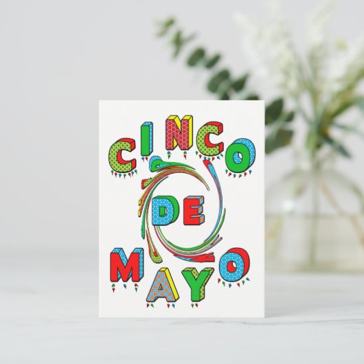 De Uitnodiging van de Fiesta van Cinco DE Mayo - (Staand voorkant)