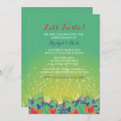 De Uitnodiging van de Fiesta van de voetzoeker (Voorkant / Achterkant)