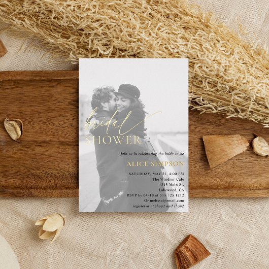 De Uitnodiging van de Folie van het Foto Vrijgezel