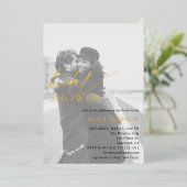 De Uitnodiging van de Folie van het Foto Vrijgezel (Staand Voorkant)