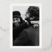 De Uitnodiging van de Folie van het Foto Vrijgezel (Achterkant)