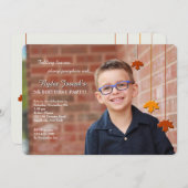 De Uitnodiging van de Foto van de Bladeren van de (Voorkant / Achterkant)