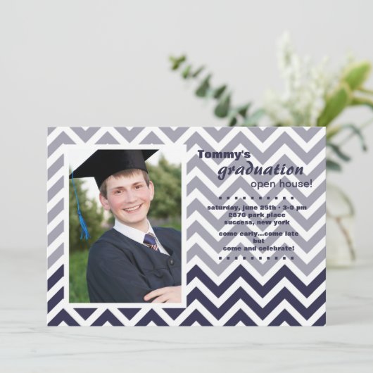 De Uitnodiging van de Foto van de Chevron van (Staand voorkant)