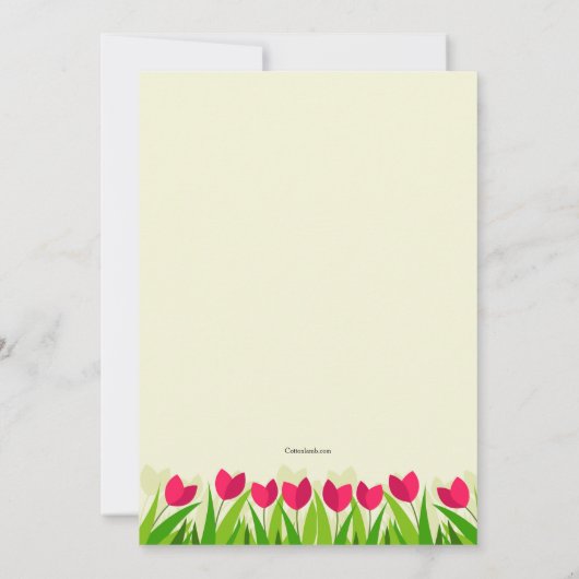 De Uitnodiging van de Foto van de Grens van de (Achterkant)