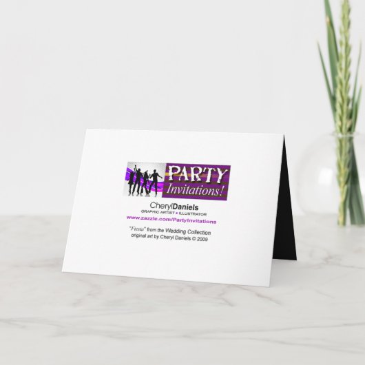De Uitnodiging van de Foto van de Partij van de (Achterkant)