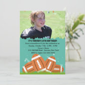 De Uitnodiging van de Foto van footballs (Staand voorkant)