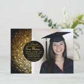 De Uitnodiging van de Foto van het Afstudeerder (Staand voorkant)