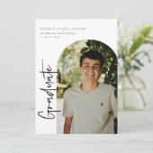 De Uitnodiging van de Foto van het Afstuderen Scri (Staand voorkant)