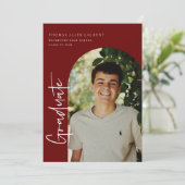 De Uitnodiging van de Foto van het Afstuderen Scri (Staand voorkant)