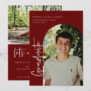 De Uitnodiging van de Foto van het Afstuderen Scri