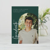 De Uitnodiging van de Foto van het Afstuderen Scri (Staand voorkant)