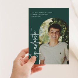 De Uitnodiging van de Foto van het Afstuderen Scri