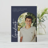 De Uitnodiging van de Foto van het Afstuderen Scri (Staand voorkant)