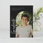 De Uitnodiging van de Foto van het Afstuderen Scri (Staand voorkant)