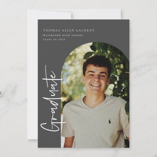 De Uitnodiging van de Foto van het Afstuderen Scri (Voorkant)