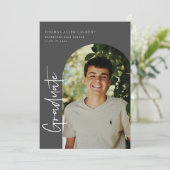 De Uitnodiging van de Foto van het Afstuderen Scri (Staand voorkant)