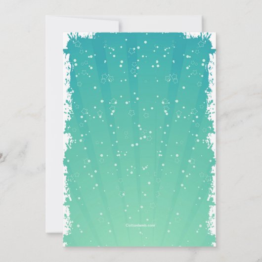 De Uitnodiging van de Foto van het Label van de (Achterkant)