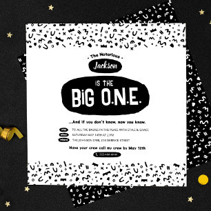 De uitnodiging van de grote beroemde Hip Hop Birth