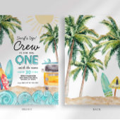 De uitnodiging van de grote Surf van de verjaardag