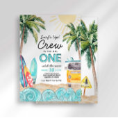 De uitnodiging van de grote Surf van de verjaardag