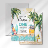 De uitnodiging van de grote Surf van de verjaardag