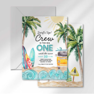 De uitnodiging van de grote Surf van de verjaardag