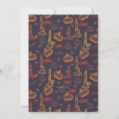 De Uitnodiging van de Kaarsen van Halloween (Achterkant)