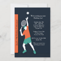 De Uitnodiging van de Kerel van het tennis