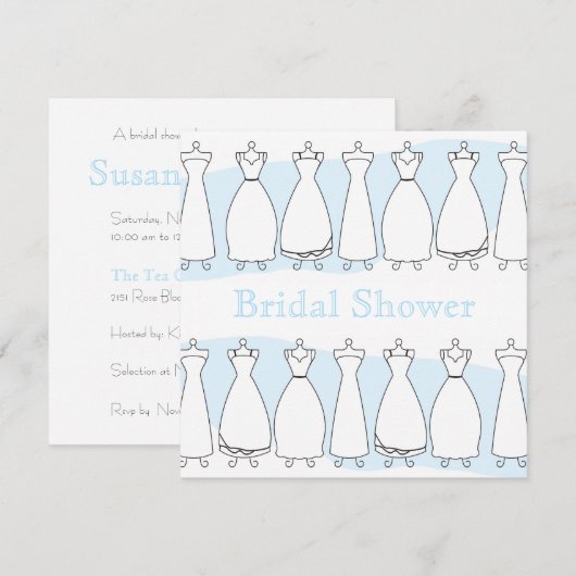 De Uitnodiging van de Kleding van het Huwelijk van (Voorkant / Achterkant)