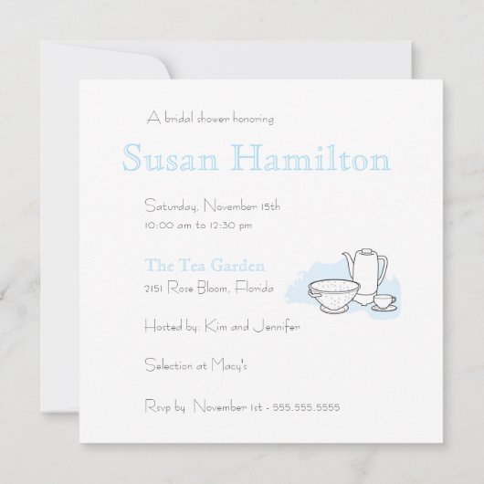 De Uitnodiging van de Kleding van het Huwelijk van (Achterkant)