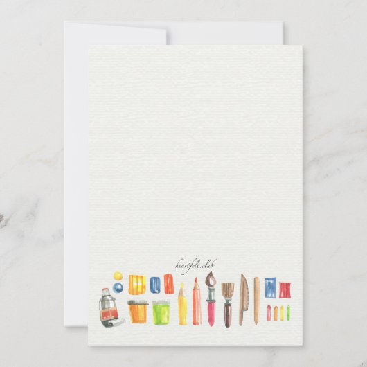 De Uitnodiging van de Kunstenaar van het kind (Achterkant)