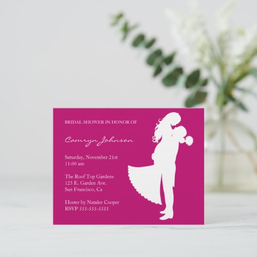 De uitnodiging van de Lillee Rue (Staand voorkant)