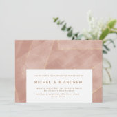 de uitnodiging van de moderne zwarte goudpartij (Staand voorkant)