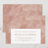 de uitnodiging van de moderne zwarte goudpartij (Voorkant / Achterkant)