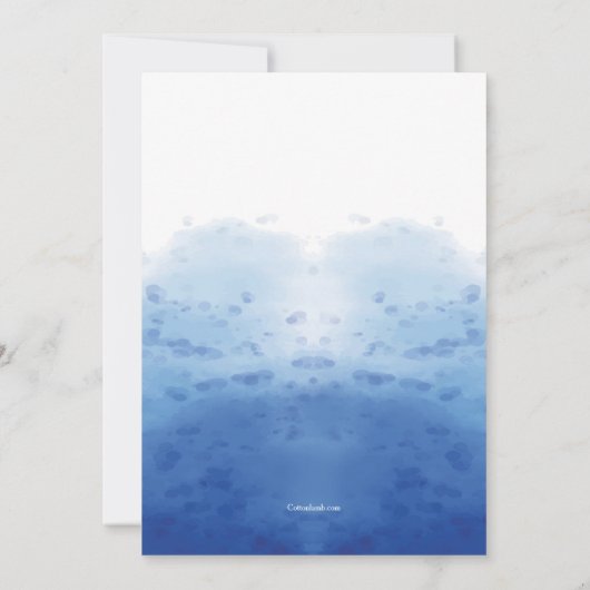 De uitnodiging van de Monster om de verjaardag te  (Achterkant)