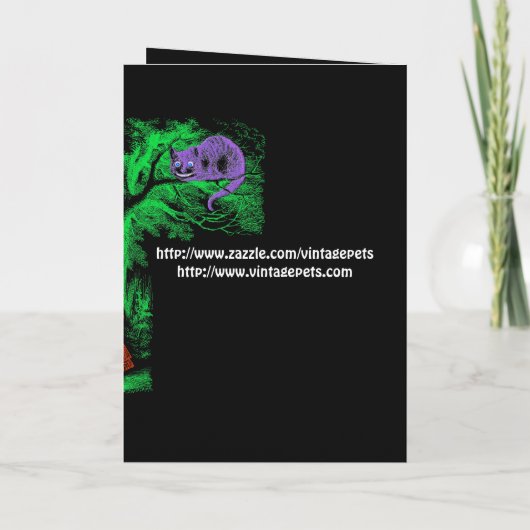 De Uitnodiging van de partij: De "kat van Cheshire (Achterkant)