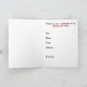 De Uitnodiging van de Partij van afstuderen (Binnen)