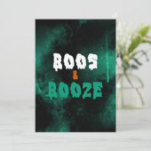 De Uitnodiging van de Partij van Boos Adult Hallow (Staand voorkant)