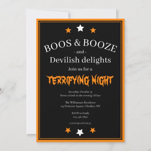 De Uitnodiging van de Partij van Boos en van Booze (Voorkant)