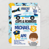De Uitnodiging van de Partij van Cops en Robbers B (Voorkant / Achterkant)