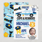 De Uitnodiging van de Partij van Cops en Robbers B (Voorkant / Achterkant)