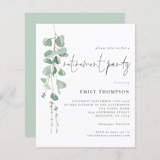 De Uitnodiging van de Partij van de Aflossing van  (Voorkant / Achterkant)