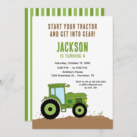 De Uitnodiging van de Partij van de Drijfster in G (Voorkant / Achterkant)