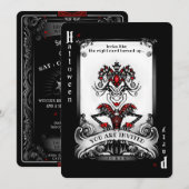 De uitnodiging van de partij van de Kaart Joker Ha (Voorkant / Achterkant)