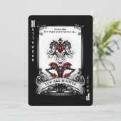 De uitnodiging van de partij van de Kaart Joker Ha (Staand voorkant)