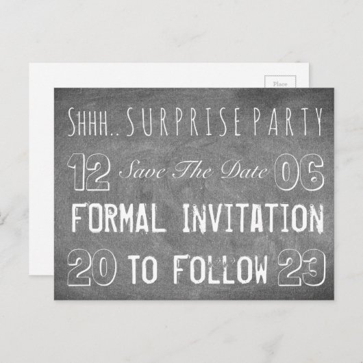 De Uitnodiging van de Partij van de onderneming sp (Voorkant / Achterkant)