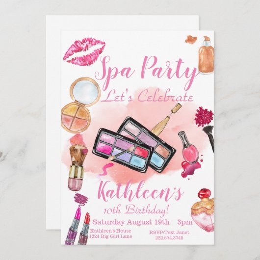 De Uitnodiging van de Partij van de ruimte, Editab (Voorkant / Achterkant)