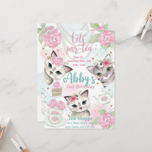 De Uitnodiging van de Partij van de Tea, Laten wij (Voorkant / Achterkant in situ)