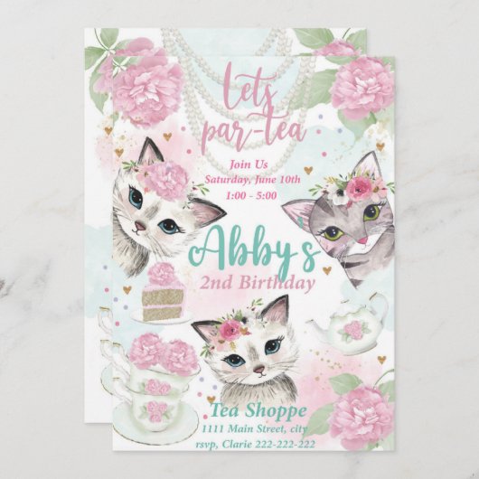 De Uitnodiging van de Partij van de Tea, Laten wij (Voorkant / Achterkant)